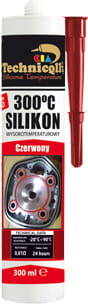 Silikon wysokotemp. czerwony 300ml