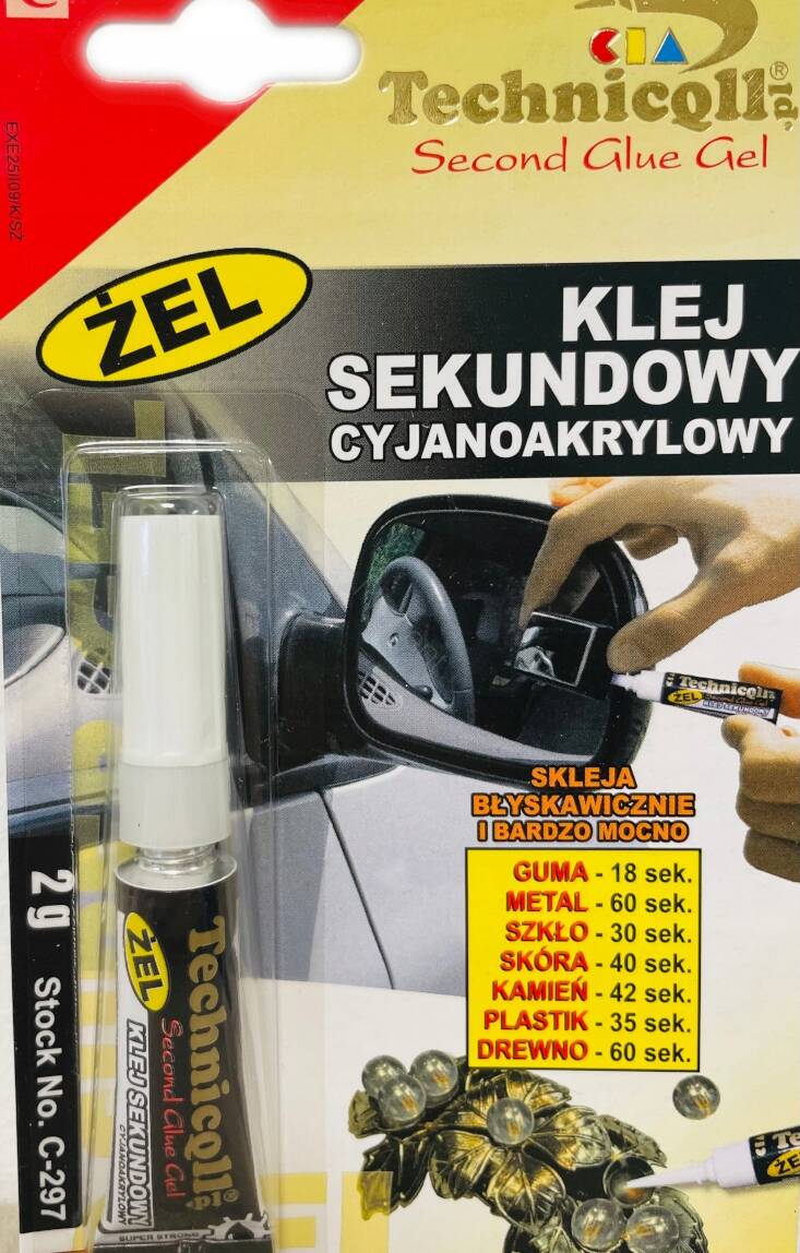 Klej sekundowy żel 2g