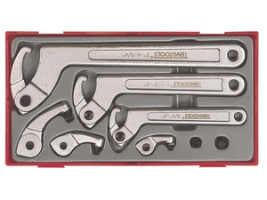 Klucze hakowe w zestawie Teng Tools TTHP08