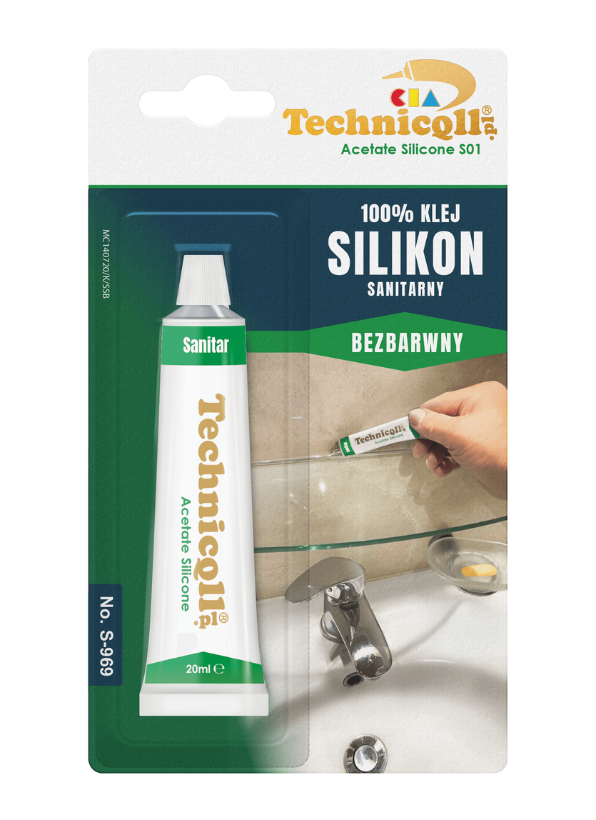 Silikon sanitarny bezbarwny 20ml
