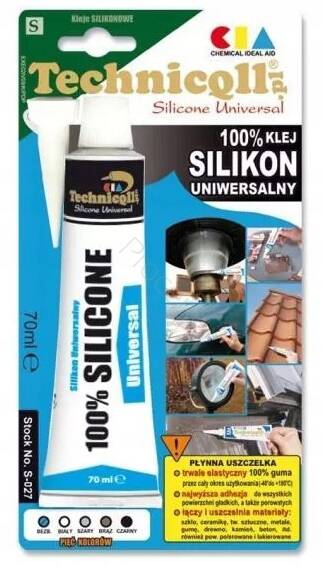 Silikon uniwersalny szary 70ml