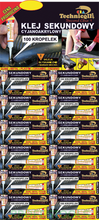 Klej sekundowy (25szt.) 2g