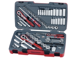 Zestaw kluczy nasadowych 1/4", 3/8" i 1/2" Teng Tools TM111