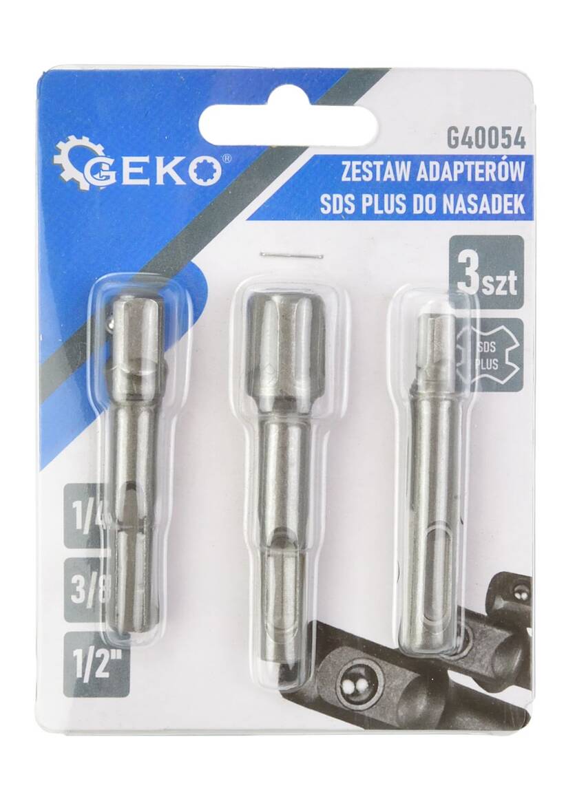 Zestaw adapterów SDS PLUS do nasadek 3el. (100)