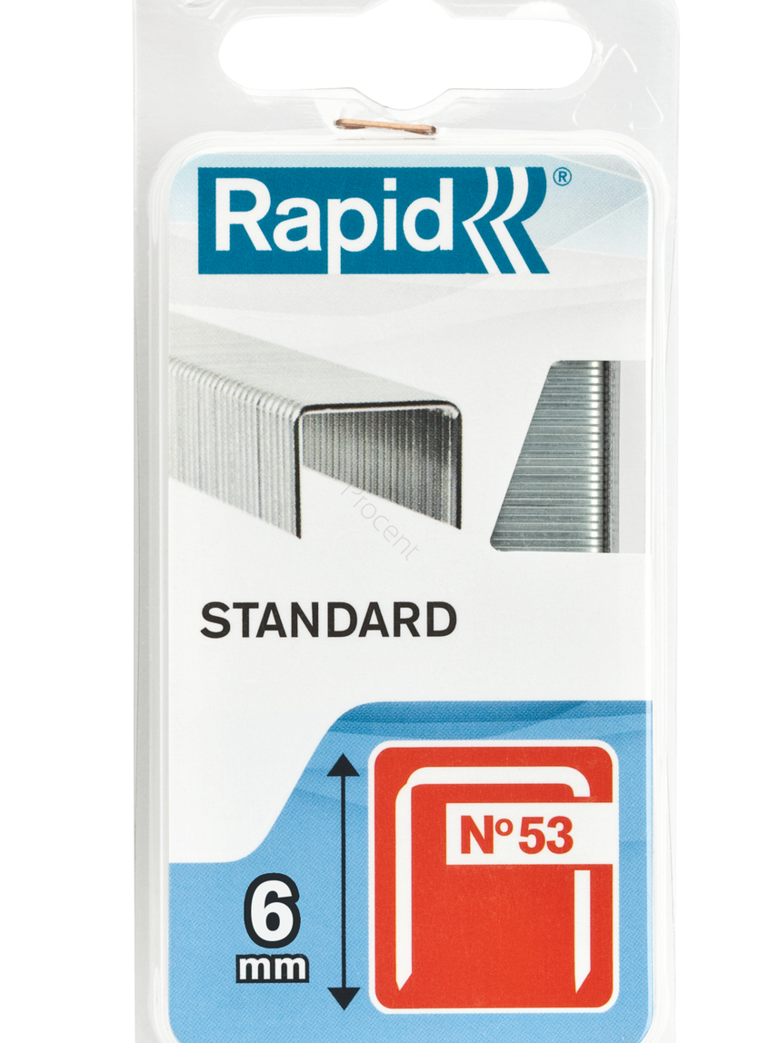 Zszywki RAPID typ 53 STANDARD 6 mm (opak. 1080 szt.) 