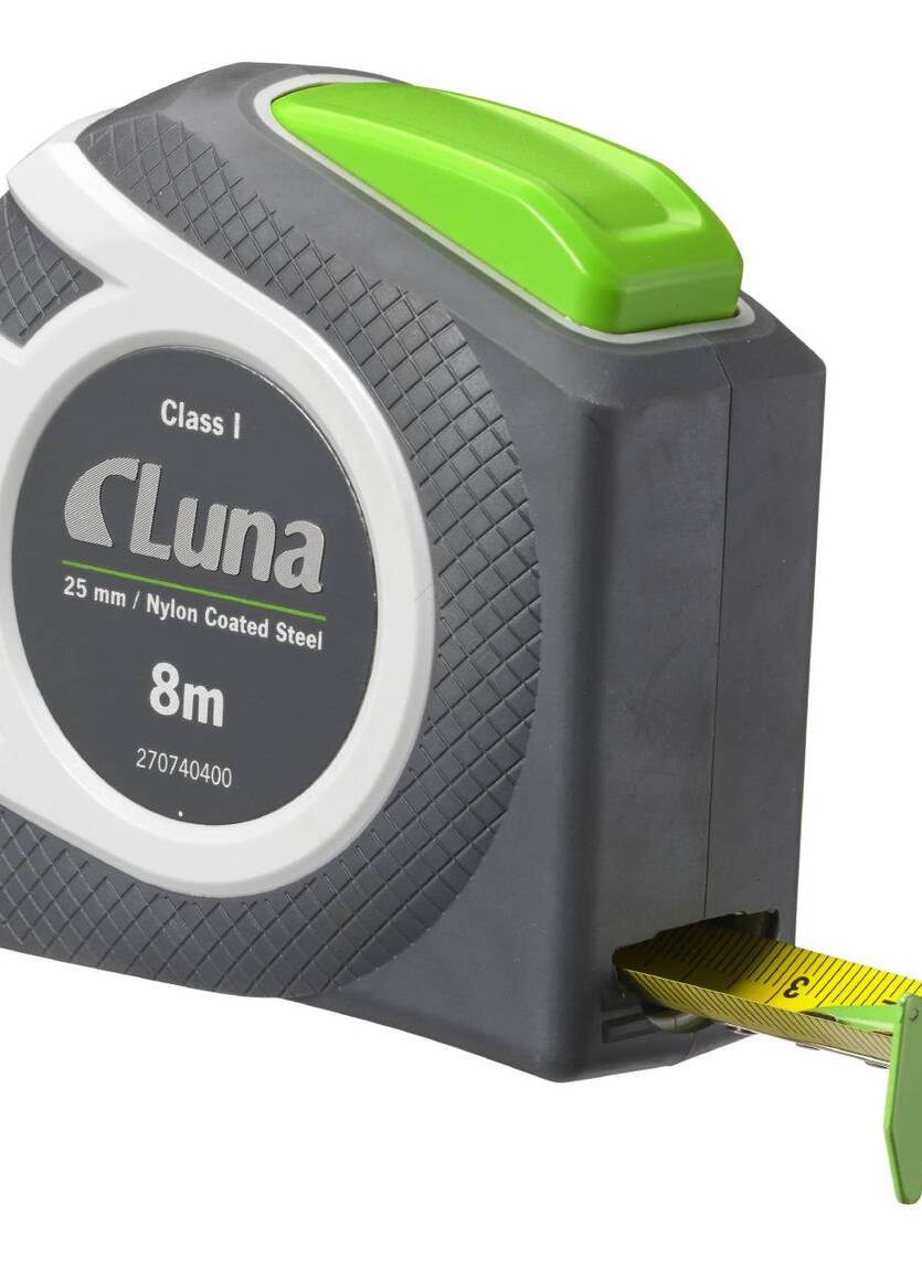 Przymiar taśmowy 8 m LAL Auto Lock Luna - 1 klasa tolerancji