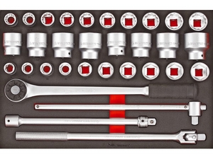 Zestawy kluczy nasadowych z chwytem □ 3/4" Teng Tools TTESK32