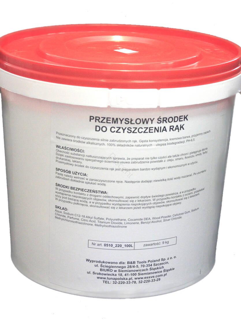 PRZEMYSŁOWY ŚRODEK DO CZYSZCZENIA RĄK