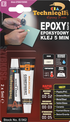 Klej epoksydowy 5min. 2x5ml