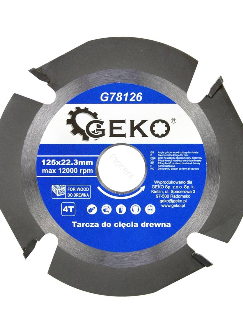 Tarcza do cięcia drewna 125X22,23mm 4T 