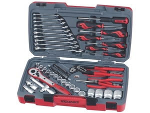 Zestaw kluczy nasadowych. Z chwytem □ ½". Teng Tools T1268