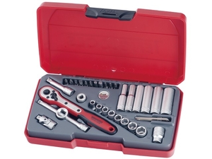 Zestaw calowych kluczy nasadowych 1/4" Teng Tools T1435AF