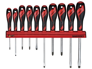 Zestaw wkrętaków na wieszaku ściennym Teng Tools WRMD10N